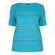 LUISA VIOLA COTTON APPLIQUE T-SHIRT