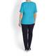 LUISA VIOLA COTTON APPLIQUE T-SHIRT