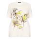 LUISA VIOLA PRINT JERSEY METALLIC TOP 