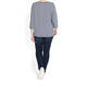 LUISA VIOLA NAVY STRIPE TOP