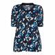 LUISA VIOLA NAVY PRINT TOP