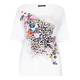 LUISA VIOLA embellished print t-shirt TOP