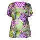 Luisa Viola purple and lime floral TOP