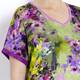 Luisa Viola purple and lime floral TOP