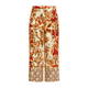 Luisa Viola Batik-Look Trousers Red