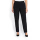 LUISA VIOLA BLACK FRONT CREASE TROUSER