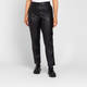 Luisa Viola Faux Leather Trouser Black 