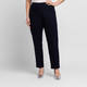 Luisa Viola Pull-On Stretch Viscose Trousers Navy 