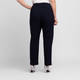 Luisa Viola Pull-On Stretch Viscose Trousers Navy 