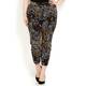 LUISA VIOLA abstract print cotton TROUSERS