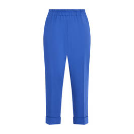 Luisa Viola Punto Milano Jersey Trousers Bluette  - Plus Size Collection