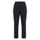 Luisa Viola Polka Dot Trousers Navy