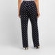 Luisa Viola Polka Dot Trousers Navy