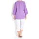 LUISA VIOLA embellished lilac linen TUNIC