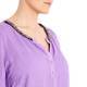 LUISA VIOLA embellished lilac linen TUNIC