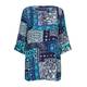 LUISA VIOLA patchwork print TUNIC