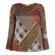 LUISA VIOLA SCARF PRINT SATIN TUNIC