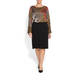LUISA VIOLA SCARF PRINT SATIN TUNIC