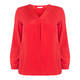 LUISA VIOLA SILK BLEND TUNIC RED 