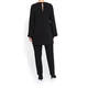 LUISA VIOLA BLACK SEQUIN SIDE STRIPE TUNIC