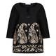 LUISA VIOLA EMBROIDERED TUNIC BLACK