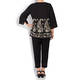 LUISA VIOLA EMBROIDERED TUNIC BLACK