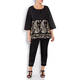 LUISA VIOLA EMBROIDERED TUNIC BLACK