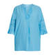 Luisa Viola Embroidered Cotton Tunic Sky Blue