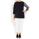 LUISA VIOLA PRINTED JERSEY TUNIC