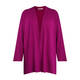 LUISA VIOLA EDGE TO EDGE CARDIGAN WINE 
