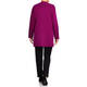 LUISA VIOLA EDGE TO EDGE CARDIGAN WINE 