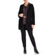 LUISA VIOLA CARDIGAN WOOL BLEND BLACK