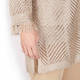 LUISA VIOLA OPEN KNIT CARDIGAN GOLD