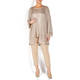 LUISA VIOLA OPEN KNIT CARDIGAN GOLD