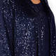 LUISA VIOLA SEQUIN JACKET NAVY