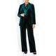 LUISA VIOLA VELVET TROUSER GREEN 