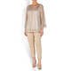 LUISA VIOLA EMBELLISHED TROUSER SAND