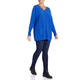 LUISA VIOLA V-NECK SWEATER BLUE