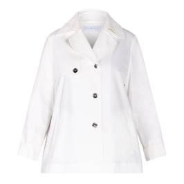 LUISA VIOLA PARKA WHITE - Plus Size Collection