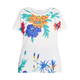 LUISA VIOLA COTTON PRINT T-SHIRT 