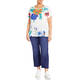 LUISA VIOLA COTTON PRINT T-SHIRT 