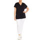 LUISA VIOLA COTTON STRETCH JERSEY T-SHIRT 