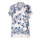 LUISA VIOLA SATIN FLOWER PRINT TUNIC 