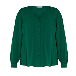 LUISA VIOLA BLOUSE EMERALD  - Plus Size Collection