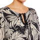 LUISA VIOLA JUNGLE PRINT TUNIC BLACK