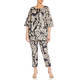 LUISA VIOLA JUNGLE PRINT TUNIC BLACK