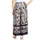 LUISA VIOLA PRINTED TROUSER WITH BORDER BLACK