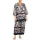 LUISA VIOLA PRINTED TROUSER WITH BORDER BLACK