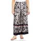 LUISA VIOLA PRINTED TROUSER WITH BORDER BLACK