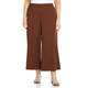 LUISA VIOLA COTTON TWILL CULOTTE BROWN